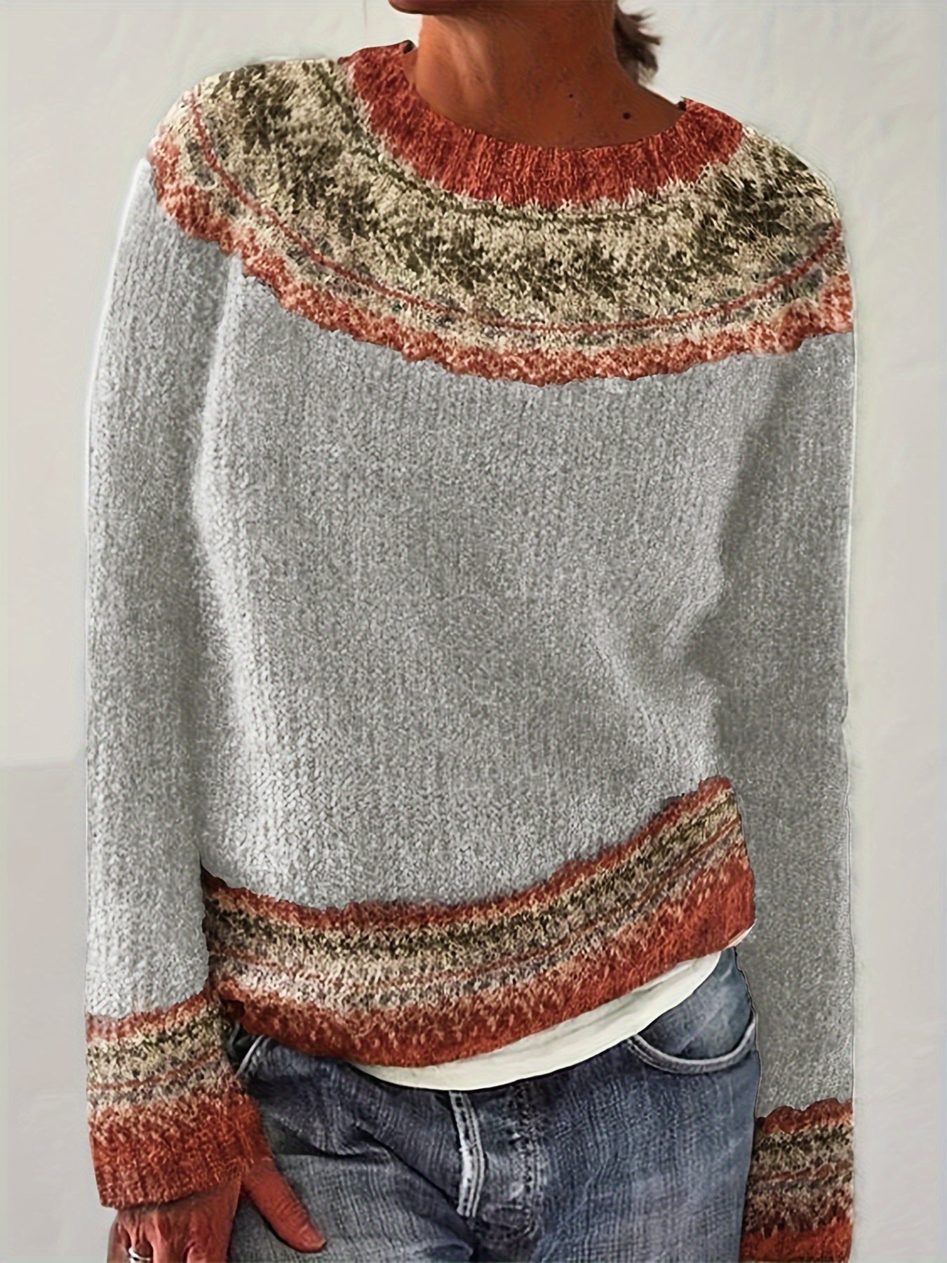 Wilma™ | Snygg Color Block-tröja