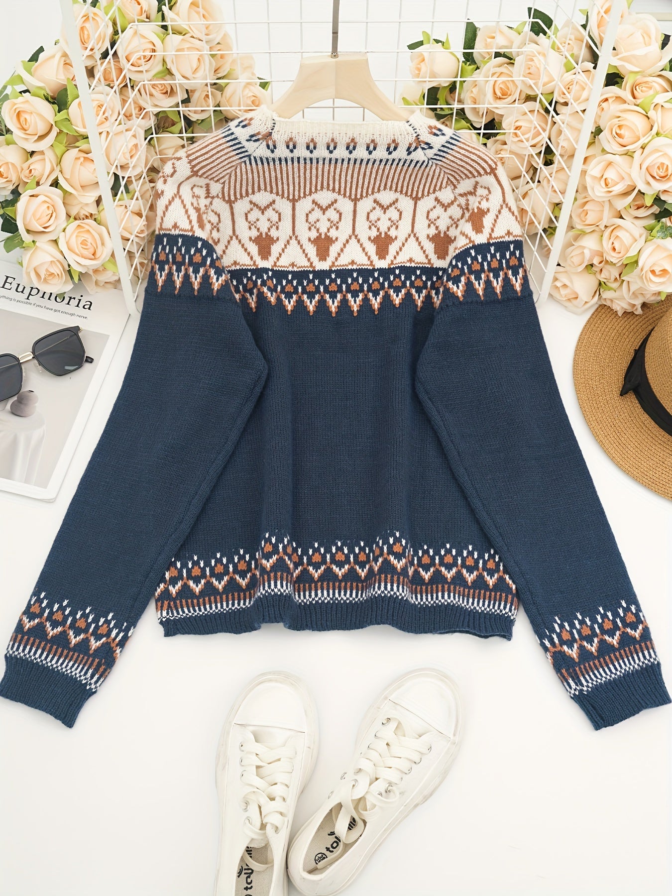 Amanda™ | Mysig Casual stickad tröja