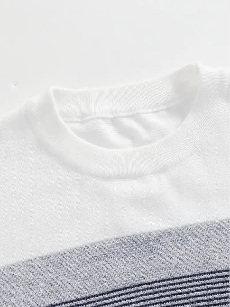 Axel™ | Mysig Randig Stickad Tröja