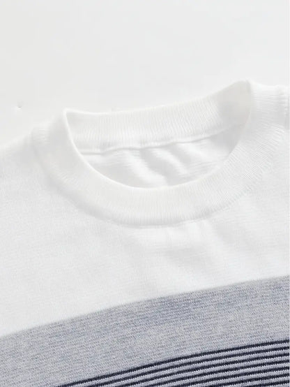 Axel™ | Mysig Randig Stickad Tröja