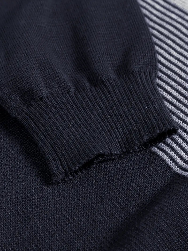 Axel™ | Mysig Randig Stickad Tröja