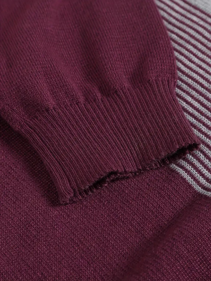 Axel™ | Mysig Randig Stickad Tröja