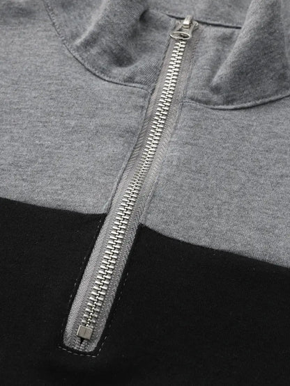 Liam™ | Stilren Halvdragkedja T-Shirt