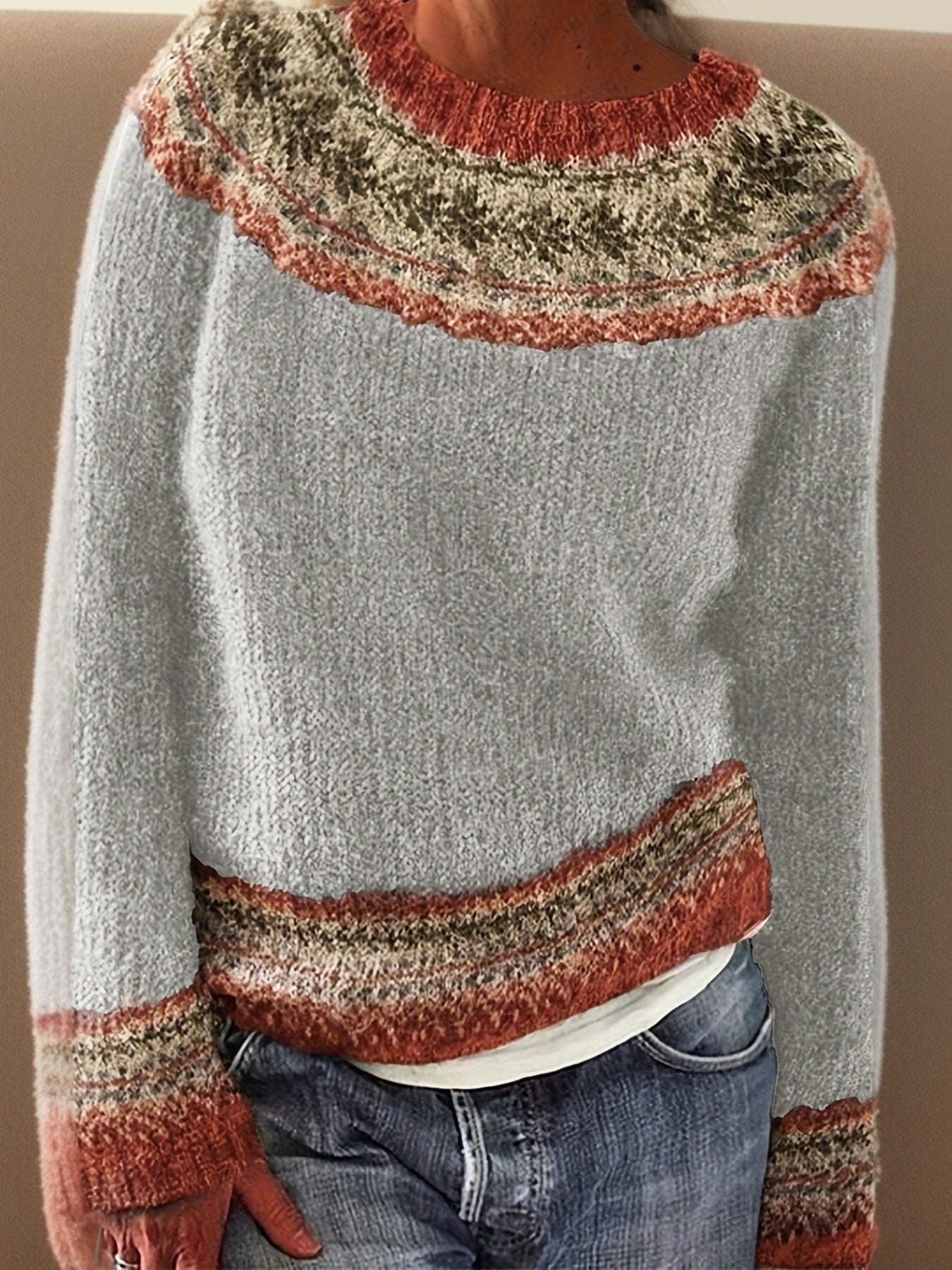 Wilma™ | Snygg Color Block-tröja